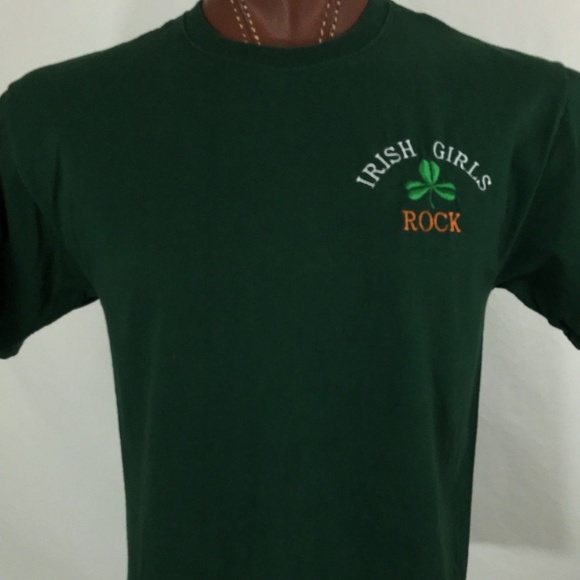 Irish Girls Rock Shamrock Embroidered St. L - Picture 3 of 7